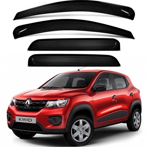Defletor Calha de Chuva Renault Kwid 2017 a 2023 4 Portas Ecoflex