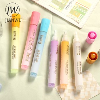 JIANWU 2 Pcs/set 10ml Cola Líquida Tipo Caneta De Grande Capacidade Simples Seca Rápida Criativa De Bricolagem Suprimentos Estudantis Papelaria