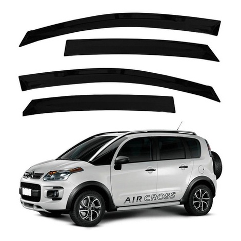 Calha de Chuva Defletor Citroen Aircross 2012 a 2019 4 Portas Ecoflex