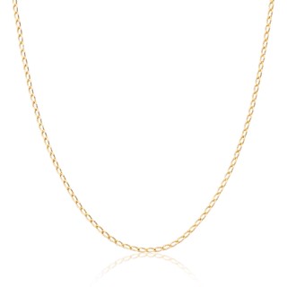 Corrente feminina veneziana fina 40cm Ouro amarelo 18k
