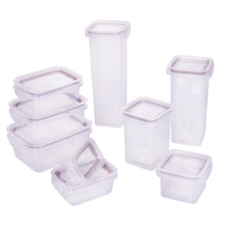 Conjunto de Potes Herméticos Plástico 9 Peças Plasútil