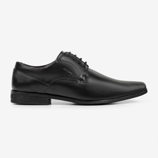 Sapato Social Masculino Couro Ferracini Elegante Bico Quadrado Cadarço Liverpool Preto 4077-281G em Oferta na Shopee