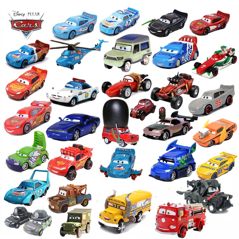 Disney Pixar Cars 2 3 Relâmpago McQueen Axelrod Mater miss Mãe 1:55 Diecast Veículo Liga de Metal Menino Crianças Brinquedos Presente de Natal J40P