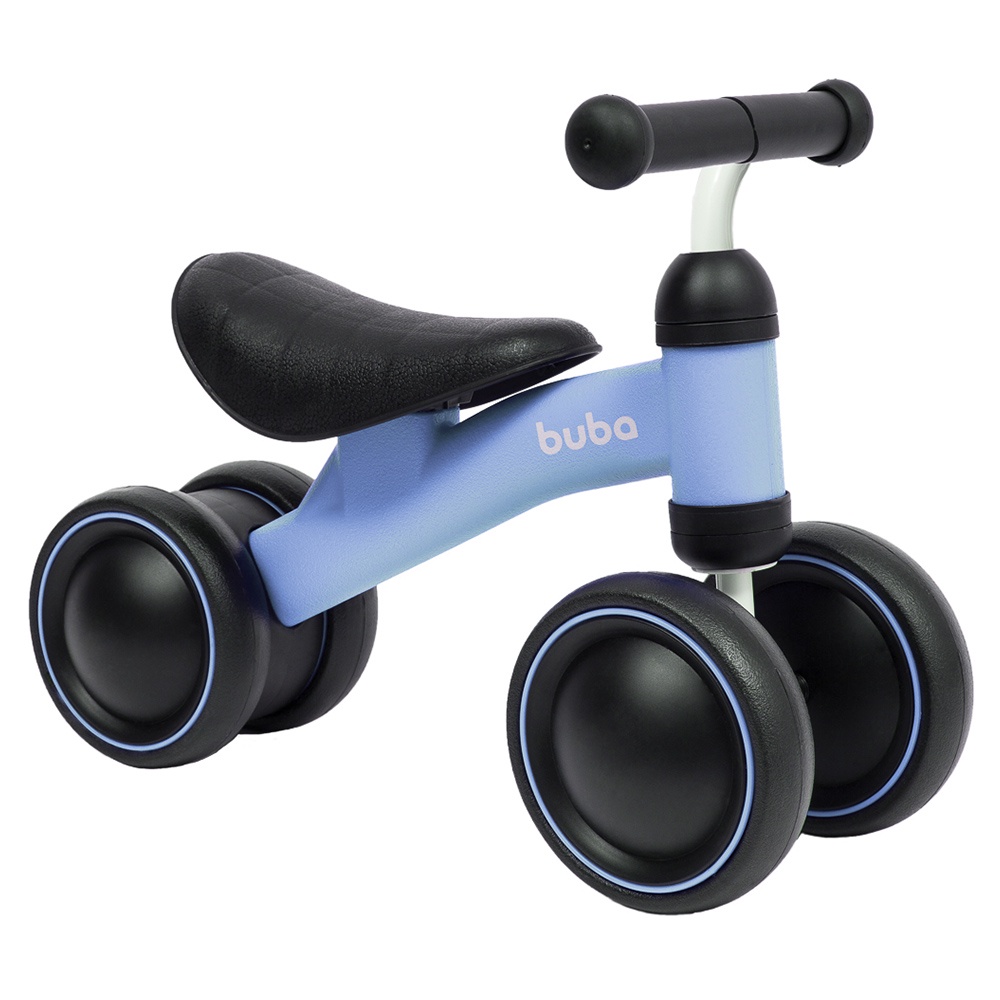Bicicleta de Equilíbrio 4 Rodas Para Bebês Azul E Rosa