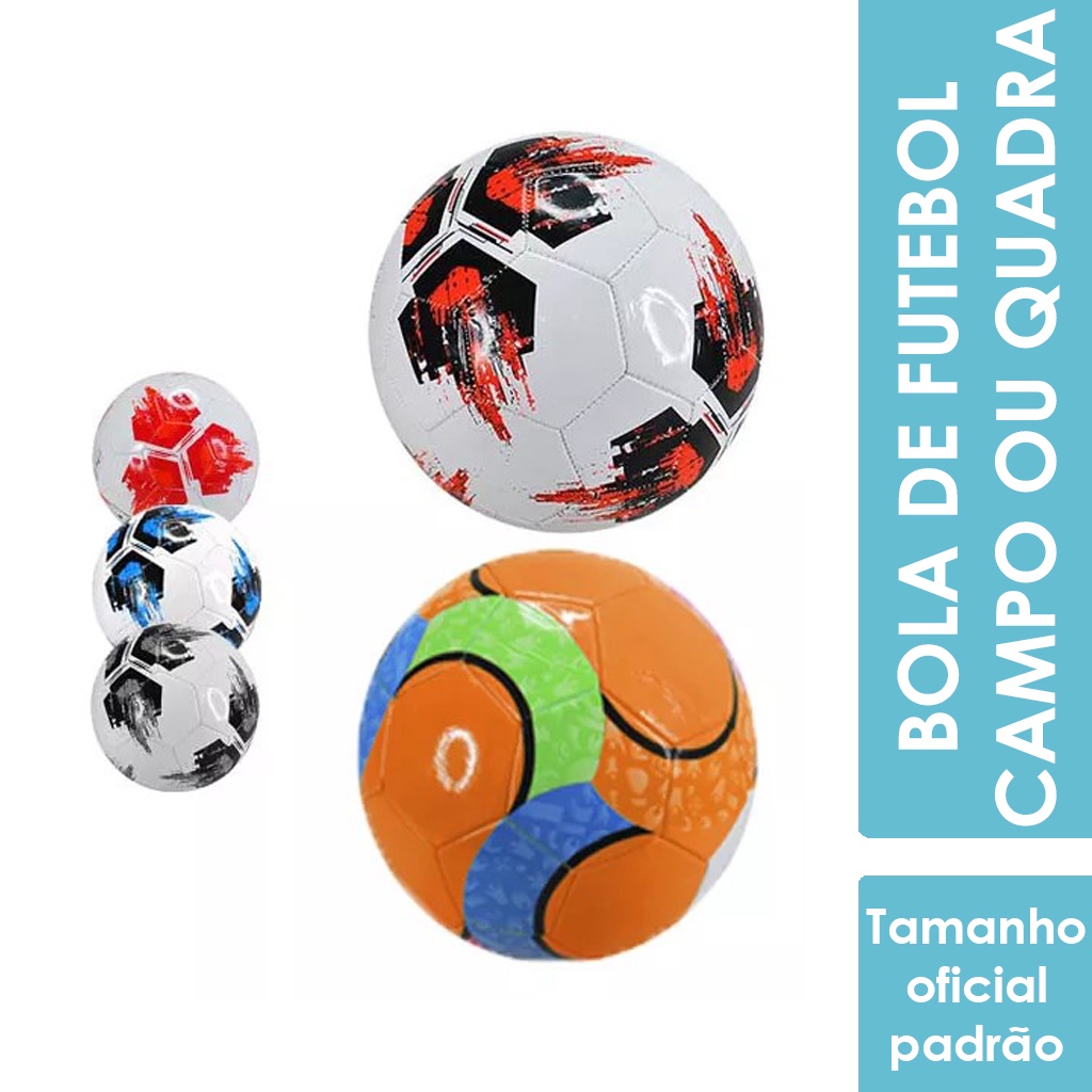 Bola de Futebol Campo ou Quadra - Tamanho Oficial Padrao