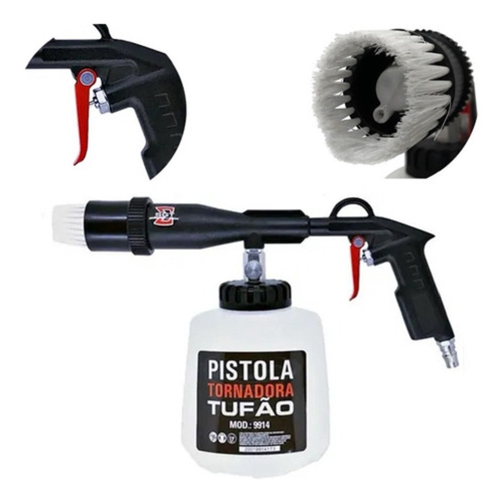 PISTOLA DE LIMPEZA TORNADOR TUFAO 1000ML SGT-9914 em Oferta na Shopee