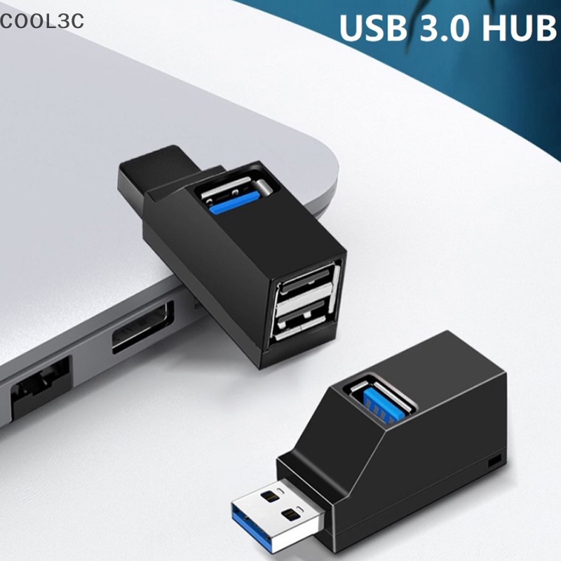 COOL3C Wireless 3 Em 1 USB 3.0 HUB Adapter Extender Mini Splitter Box 3 Portas Para Macbook Portátil Leitor De Disco U De Alta Velocidade HOT