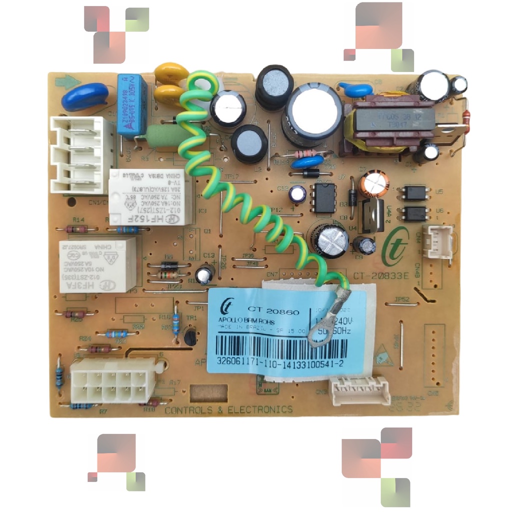 Placa Controle Eletronico Geladeira Brastemp 326061171