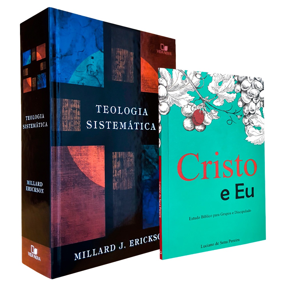 Kit 2 Livros | Teologia Sistemática - Millard J. Erickson + Cristo e Eu - Estudo Bíblico Discipulado