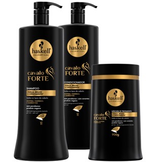 Shampoo Condicionador 1l Máscara 900gr Cavalo Forte Haskell