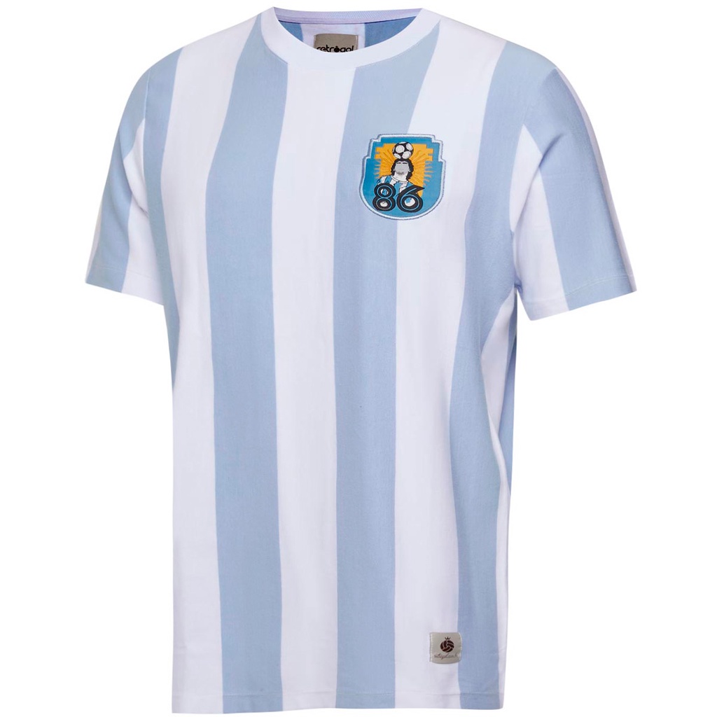 Camisa Argentina Retrô 1986 Masculina Oficial