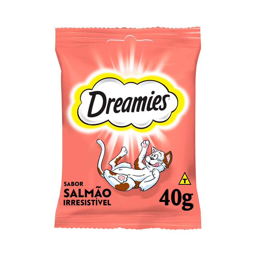 Petisco Dreamies Salmão Para Gatos Adultos 40g em Oferta na Shopee
