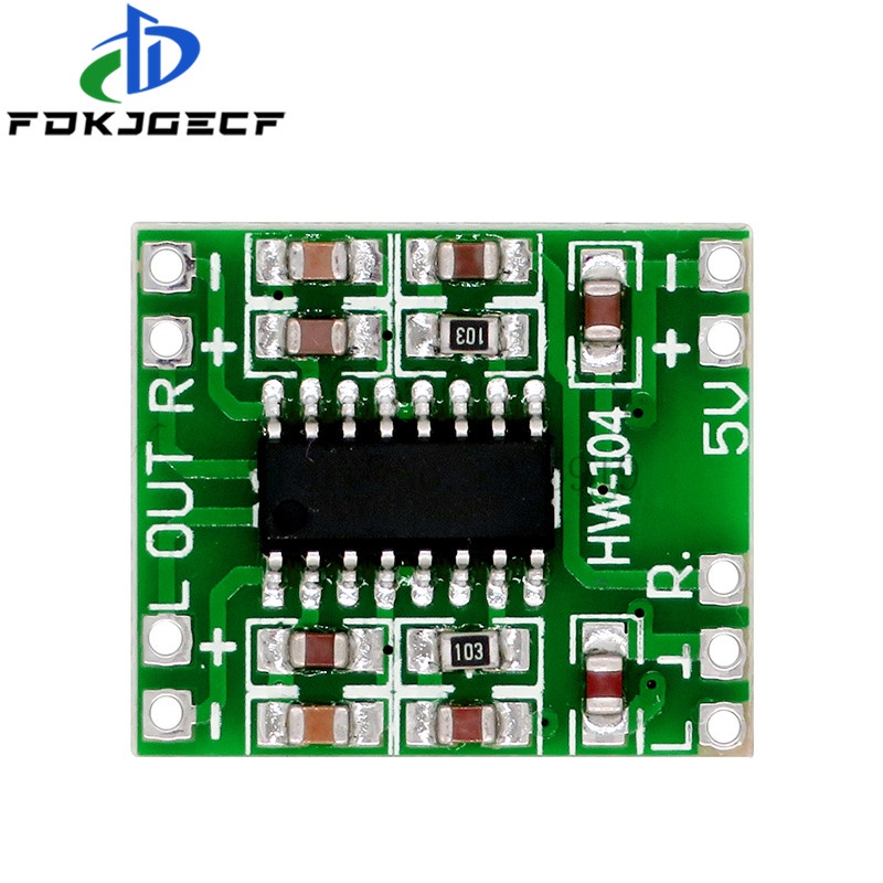 10 Pçs PAM8403 Super mini Placa Amplificadora digital 2 * 3W Classe D Eficiente 2.5 A 5V Fonte De Alimentação USB