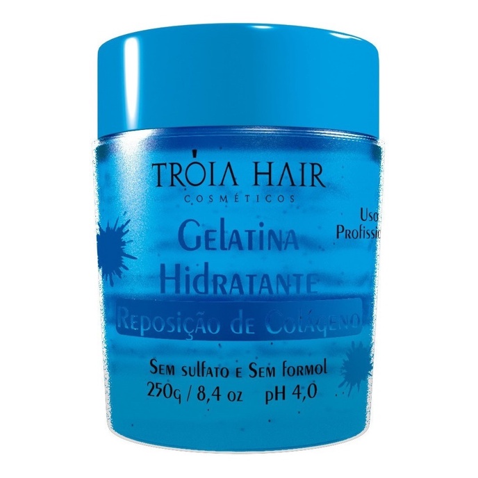 Repositor De Colagenos Gelatina Hidratante Capilar Troia Hair 250gr