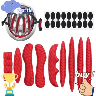 WATTLE 27 Pçs/Set Kit De Preenchimento Interno Do Capacete Esportes Ao Ar Livre Universal Almofada De Espuma De Proteção Almofadas Definir Motocicleta Bicicleta Ciclismo Substituição Esponja Selada/Multicolor