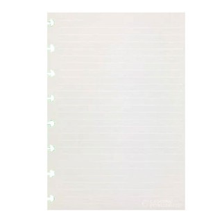 Bloco refil A5 pautado linha branca 90g com 50 folhas CIRA2018 Caderno Inteligente