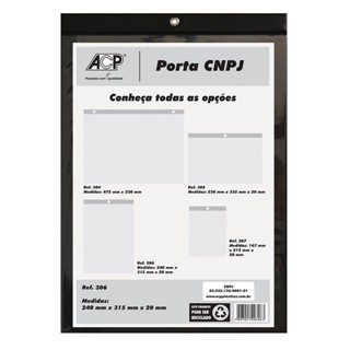 Porta quadro de CNPJ vertical 306 ACP