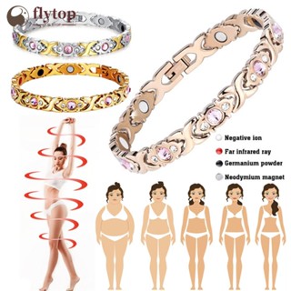 FLYTOP Fashion Removable Energy Magnet Bracelet Pulseira Magnética De Emagrecimento Jóias De Verão Acessórios Para Mulheres K2S7