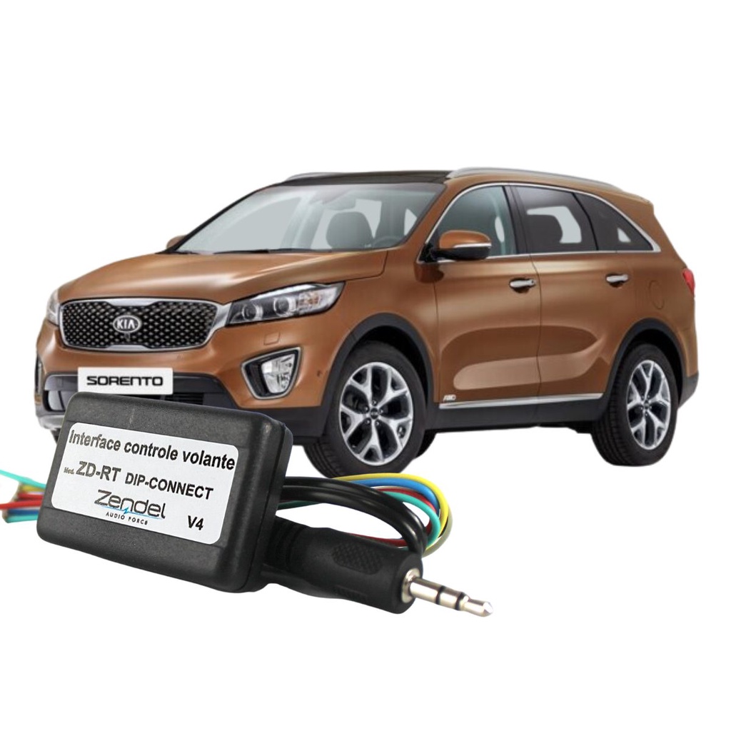 Interface Volante Sorento 2011 2013 Pioneer Positron Hbuster Central Controle de Som no Volante do Veículo