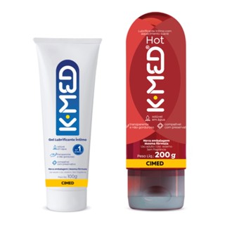 K-Med Lubrificante Íntimo em Gel 100g E K-Med Hot 200g