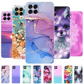 Para Samsung M53 5G Capa De Silicone TPU Macia Galaxy M53 6.7 " Traseira Com Padrão De Moda M 53 SM-M536B/DS