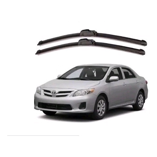 Par Paleta Palheta Silicone Limpador Parabrisa Toyota Corolla 2009 2010 2011 2012 2013 2014 em Oferta na Shopee