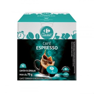 Café em Cápsula Espresso Carrefour Classic 10 Unidades