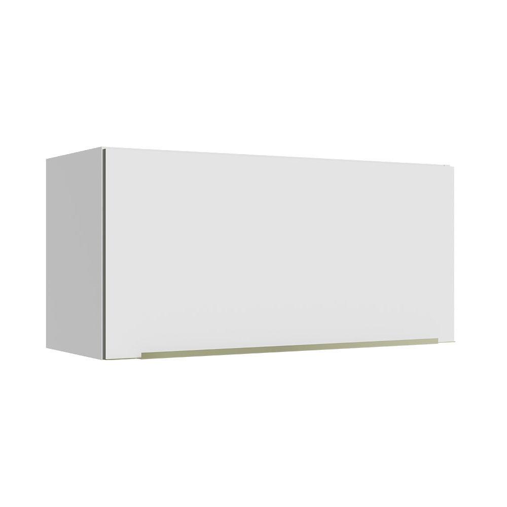 Armário Aéreo 70 cm 1 Porta Branco/Branco Veludo Lux Madesa - Home & Living
