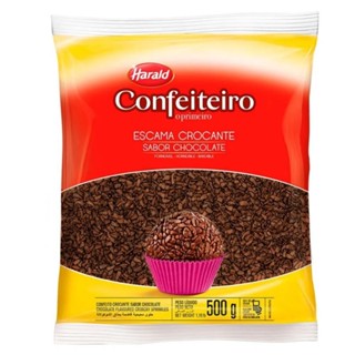 Granulado Chocolate Confeiteiro Crocante Escama  500g Harald