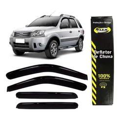 Defletor Calha de Chuva Ecosport 2003 2004 2005 2006 2007 a 2012 4 Portas Ecoflex