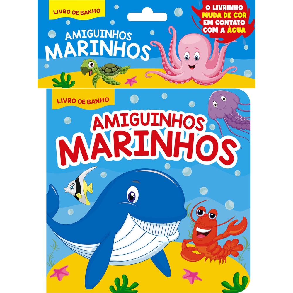 Amiguinhos Marinhos Livro de Banho em Oferta na Shopee