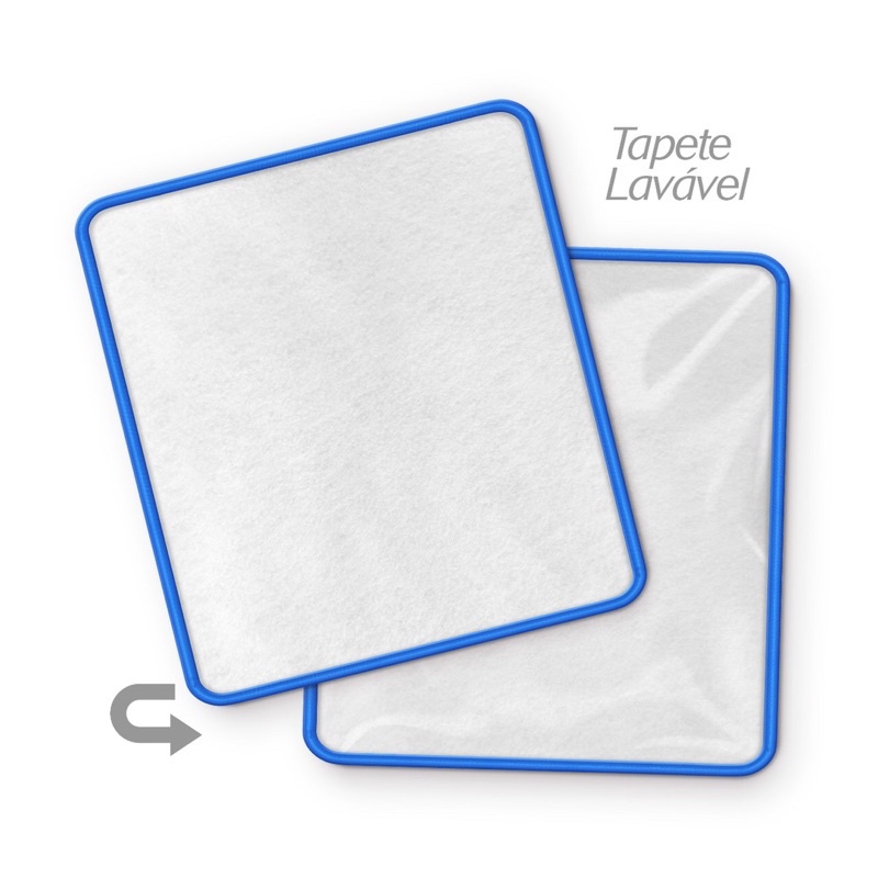 Kit 2 Tapetes Higiênicos Laváveis Para Cães Cachorro Xixi P 60x50