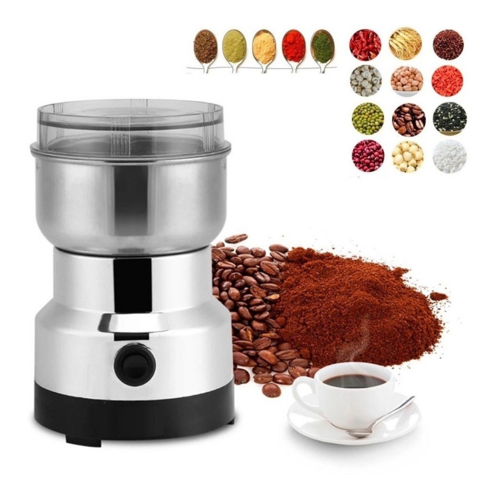 Moedor E Triturador Condimentos Moedor Café Grãos soja Pimenta Temperos 110v Inox
