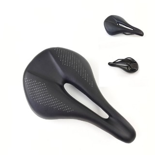 Selim de Carbono para MTB/Bicicleta de Estrada, Super Leve, Couro, Almofadas de Carbono, 96g