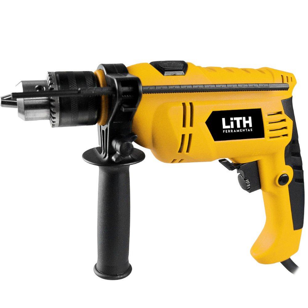 Furadeira de Impacto 1/2" Polegadas 110/127V Potência 550W Variável Reversível 3000rpm - Lith em Oferta na Shopee