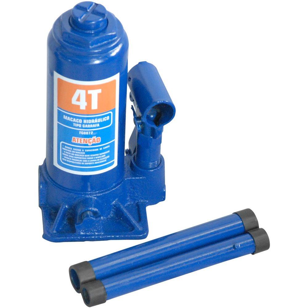 Macaco Hidráulico Tipo Garrafa Suporta 4 Toneladas Borracharia Mecânica Elevação Máxima 340mm FortG em Oferta na Shopee