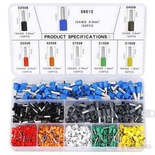 Kit Jogo Terminal Conector Tubular Ilhós Isolados 800 Unidades