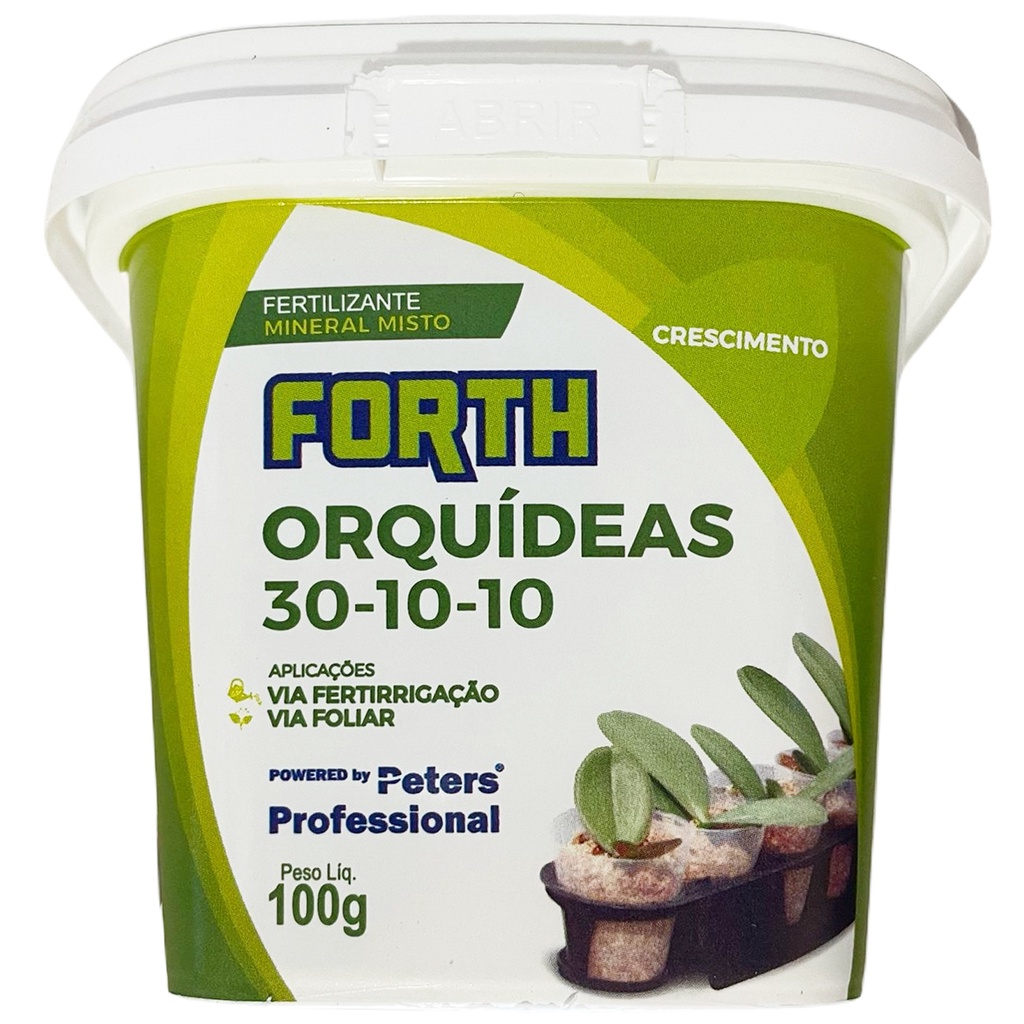 Fertilizante FORTH Orquídeas Crescimento 30-10-10 Foliar NPK