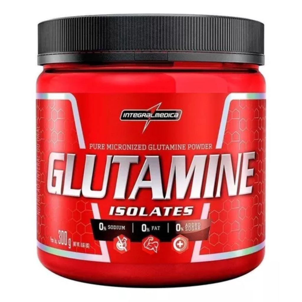 Glutamine Natural Pote 300g Integralmedica em Oferta na Shopee