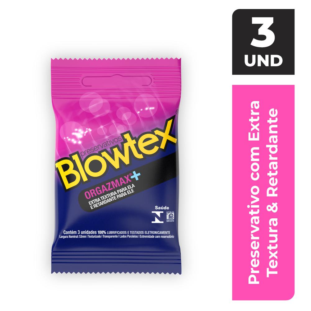 Preservativo Blowtex Orgazmax 3 Unidades em Oferta na Shopee