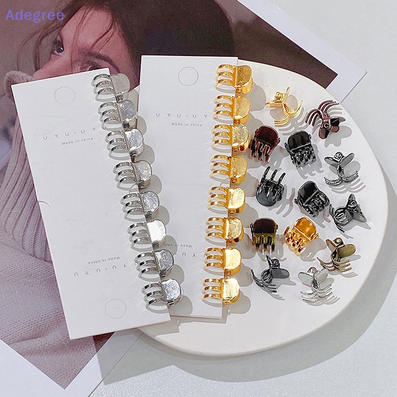 Adegree 5 Peças Vintage Pequenas Garras De Cabelo De Metal Doce Grampos Estilo De Moda Acessórios Para Mulheres Acessóri