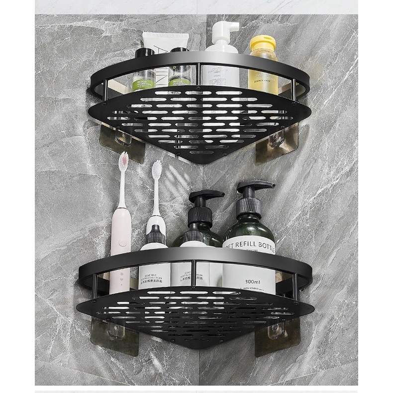 Suporte De Shampoo Organizador Prateleiras De Banheiro Sem Furo Premium plastico