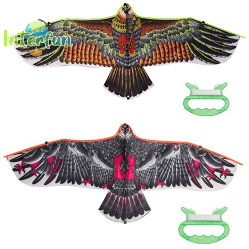 [InterfunB] 1,1m Pipa De Águia Com 30 Metros De Linha De Crianças Pipas Voadoras De Pássaros Ao Ar Livre [Novo] em Oferta na Shopee