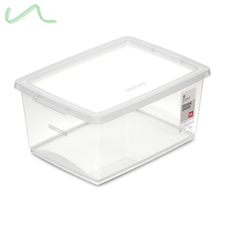 Caixa Organizadora Com Tampa De Plástico Cristal Ordene 7,5L em Oferta na Shopee