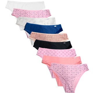 Kit com 9 Calcinhas Biquíni Confortável Adulto Feminino DelRio