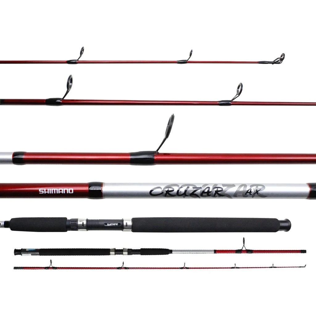 VARA PARA MOLINETE SHIMANO CRUZAR RED 6,0" (1,84M) 8-16LB - 2 PARTES