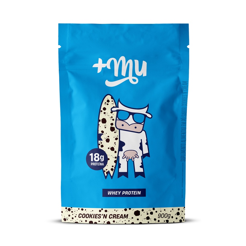 Whey Concentrado Cookies & Cream 900g - Mais Mu