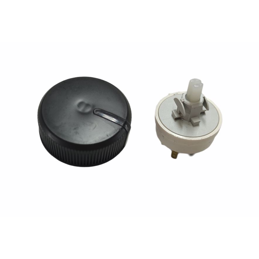 Botão e Interruptor 3 Velocidades para Ventilador Arno Silence Force VF30 / VF40 / VF45 / VF55 / VU40 Preto Original
