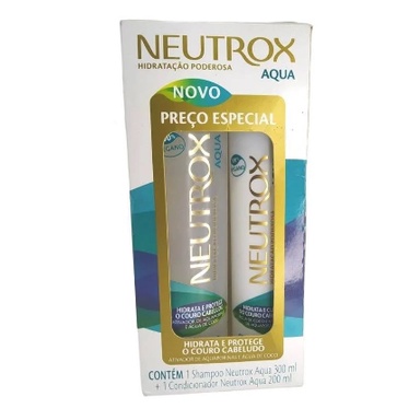 Kit Neutrox Shampoo 300ml + Condicionador 200ml Aqua Hidratação Poderosa