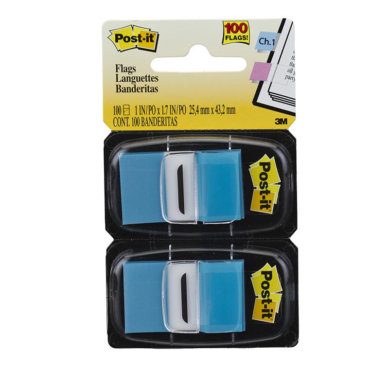 Post-It tape flags azul com 100 fls 3M